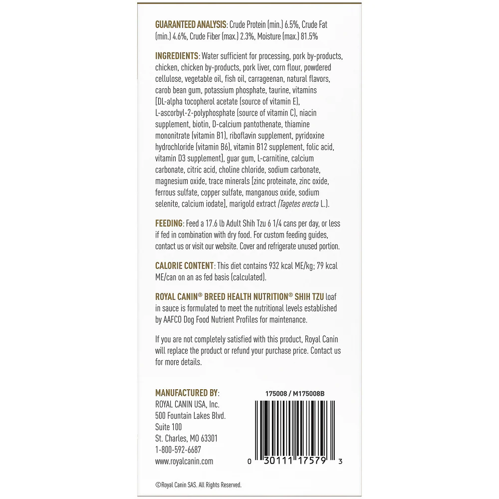 Royal Canin Breed Health Nutrition Adult Shih Tzu Canned Dog Food - Image 3