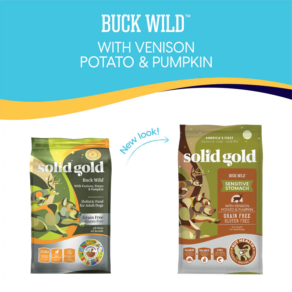 Solid Gold Nutrientboost Buck Wild Vension Potato & Pumpkin Recipe Dry Dog Food - Image 6