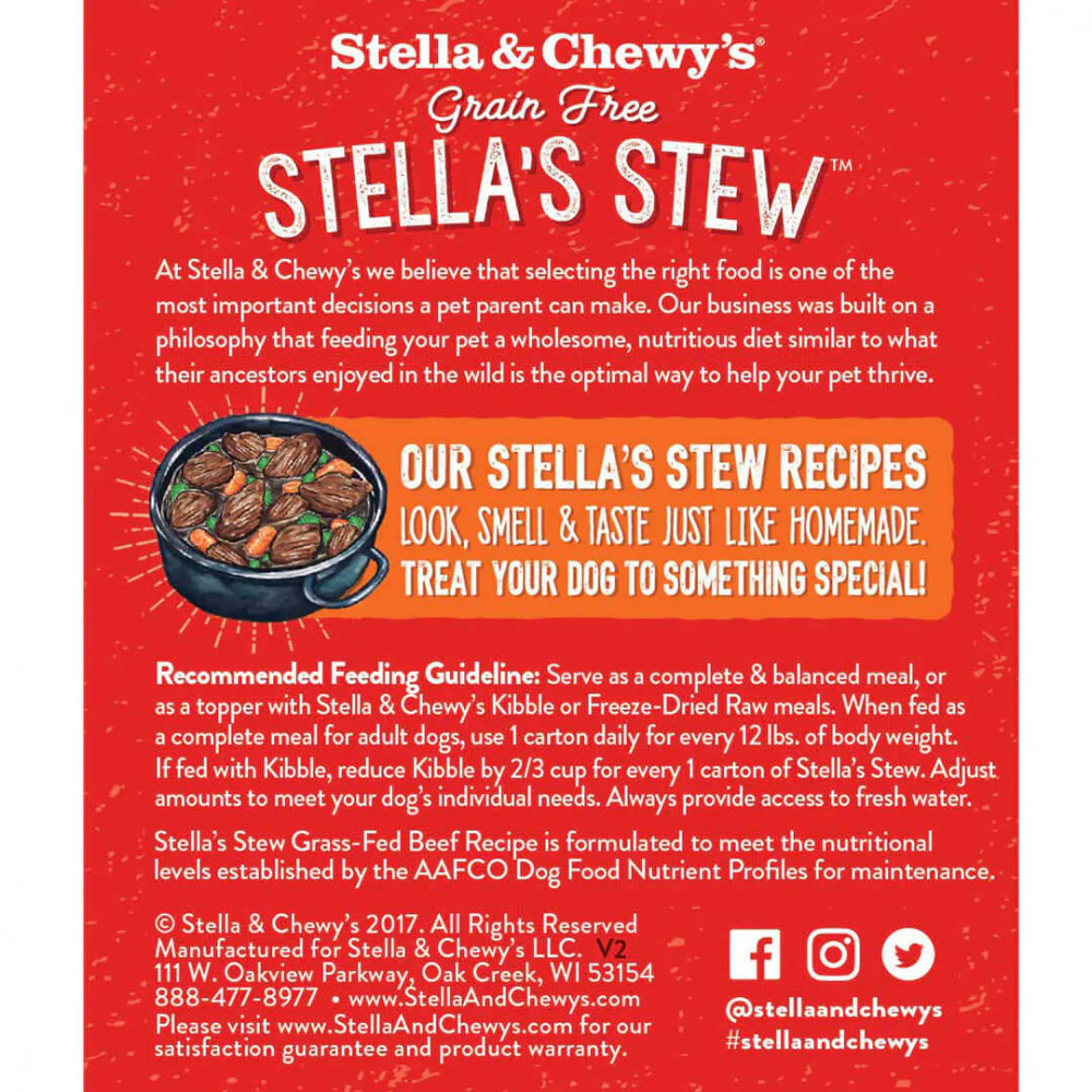 Stella & Chewy's Stella's Stew Grass Fed Beef Recipe Food Topper for Dogs - Image 2