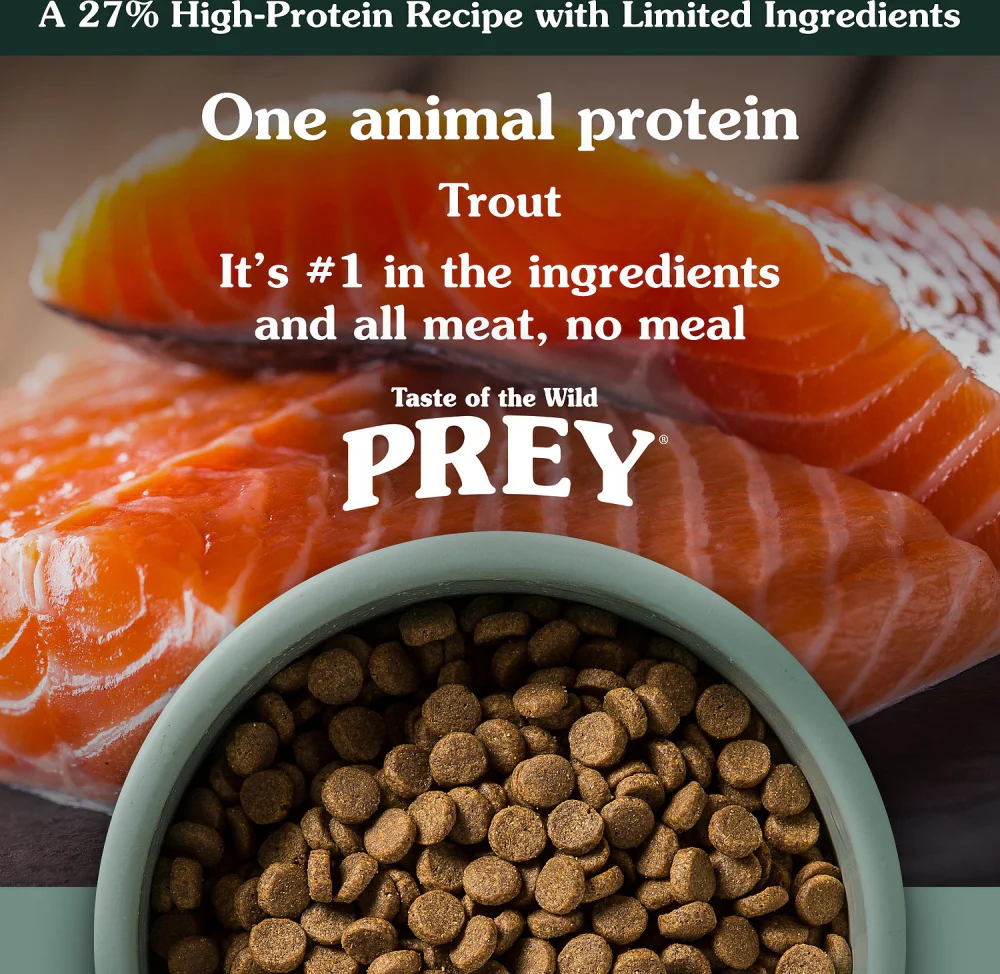 Taste Of The Wild Grain Free Prey Limited Ingredient Trout Dry Dog Food - Image 4