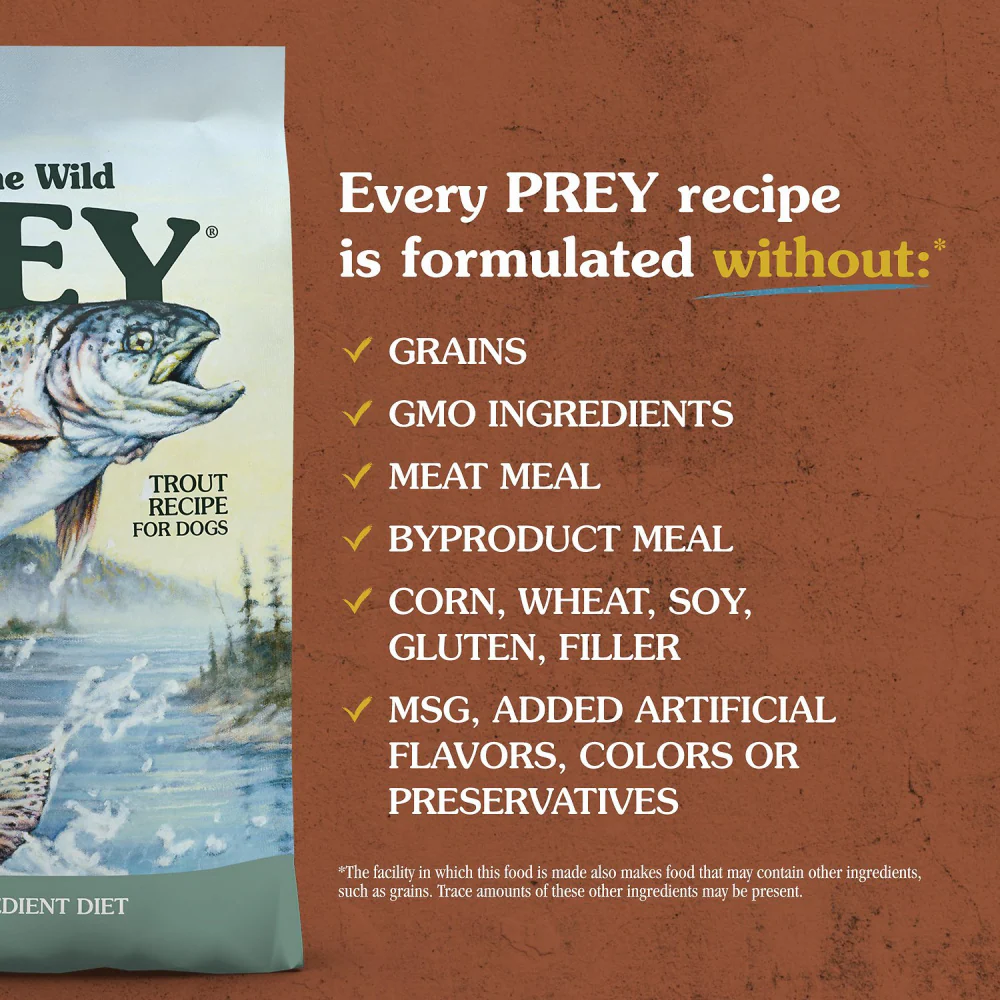 Taste Of The Wild Grain Free Prey Limited Ingredient Trout Dry Dog Food - Image 7