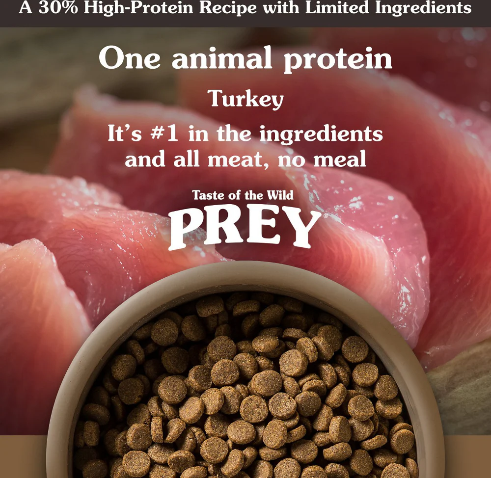 Taste Of The Wild Grain Free Prey Limited Ingredient Turkey Dry Dog Food - Image 4