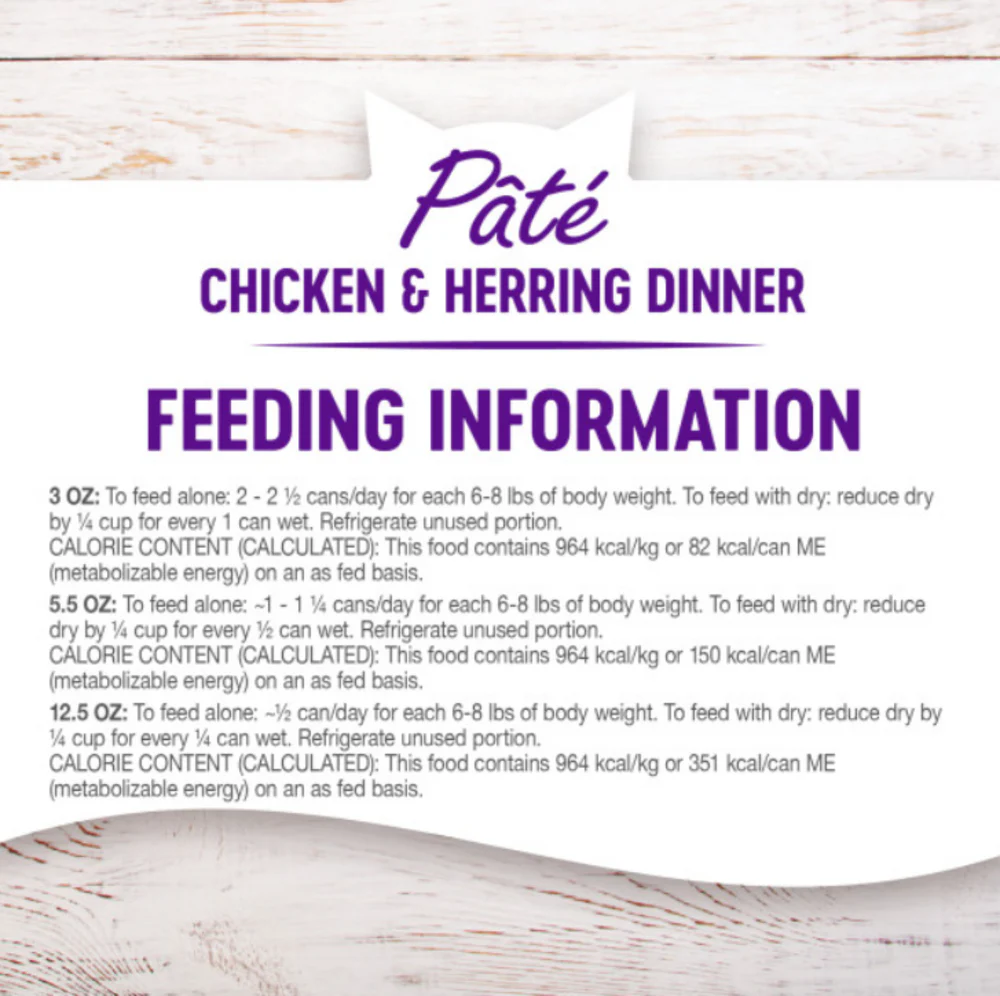 Wellness Complete Health Natural Grain Free Chicken and Herring Pate Wet Canned Cat Food - Image 3