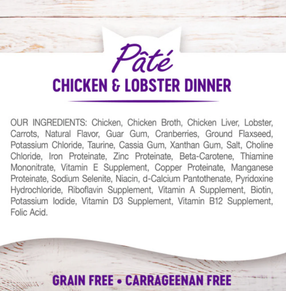Wellness Complete Health Natural Grain Free Chicken and Lobster Pate Wet Canned Cat Food - Image 4