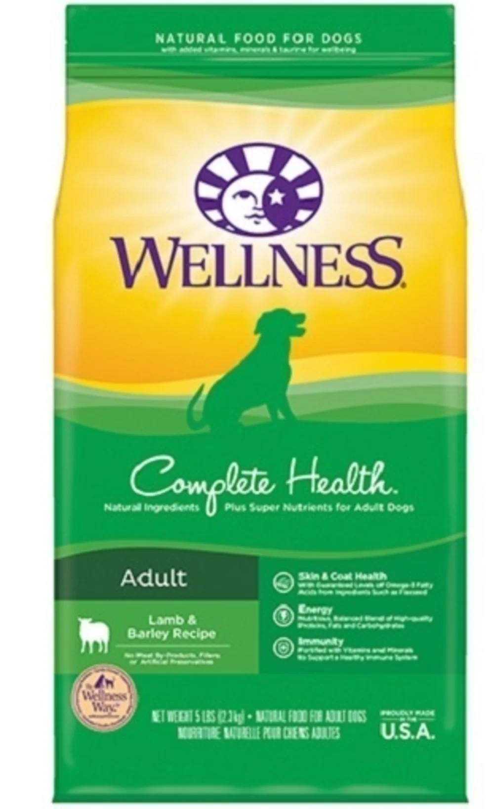 Wellness Complete Health Natural Lamb & Barley Recipe Dry Dog Food - Image 2