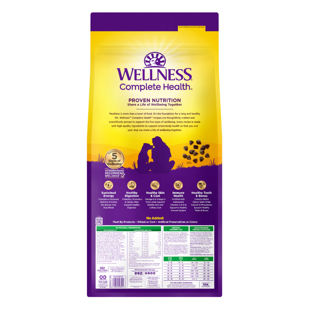 Wellness Complete Health Natural Lamb & Barley Recipe Dry Dog Food - Image 4