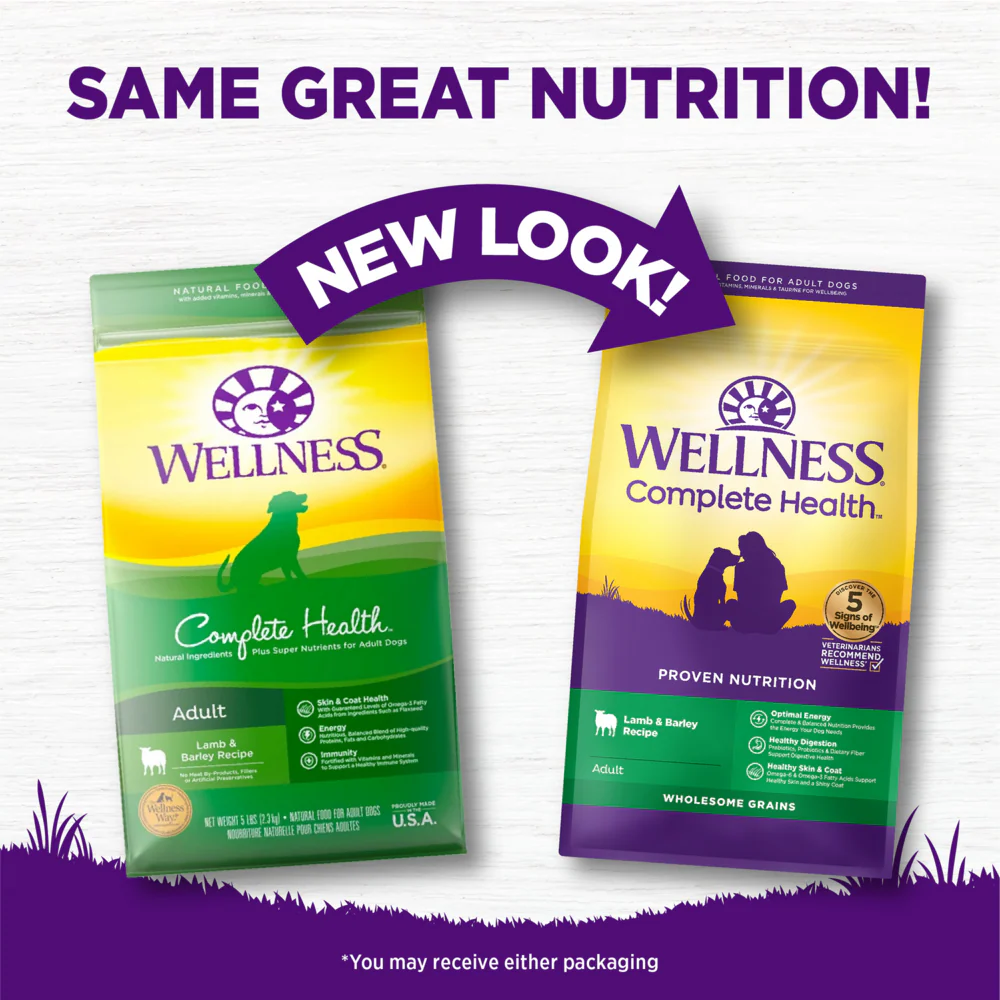 Wellness Complete Health Natural Lamb & Barley Recipe Dry Dog Food - Image 5