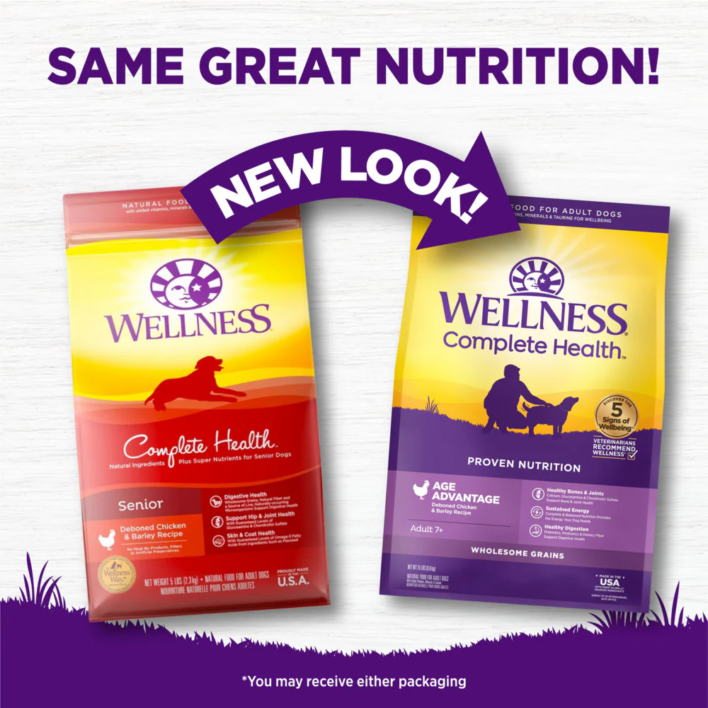 Wellness Complete Health Natural Senior Health Chicken Recipe Dry Dog Food - Image 2