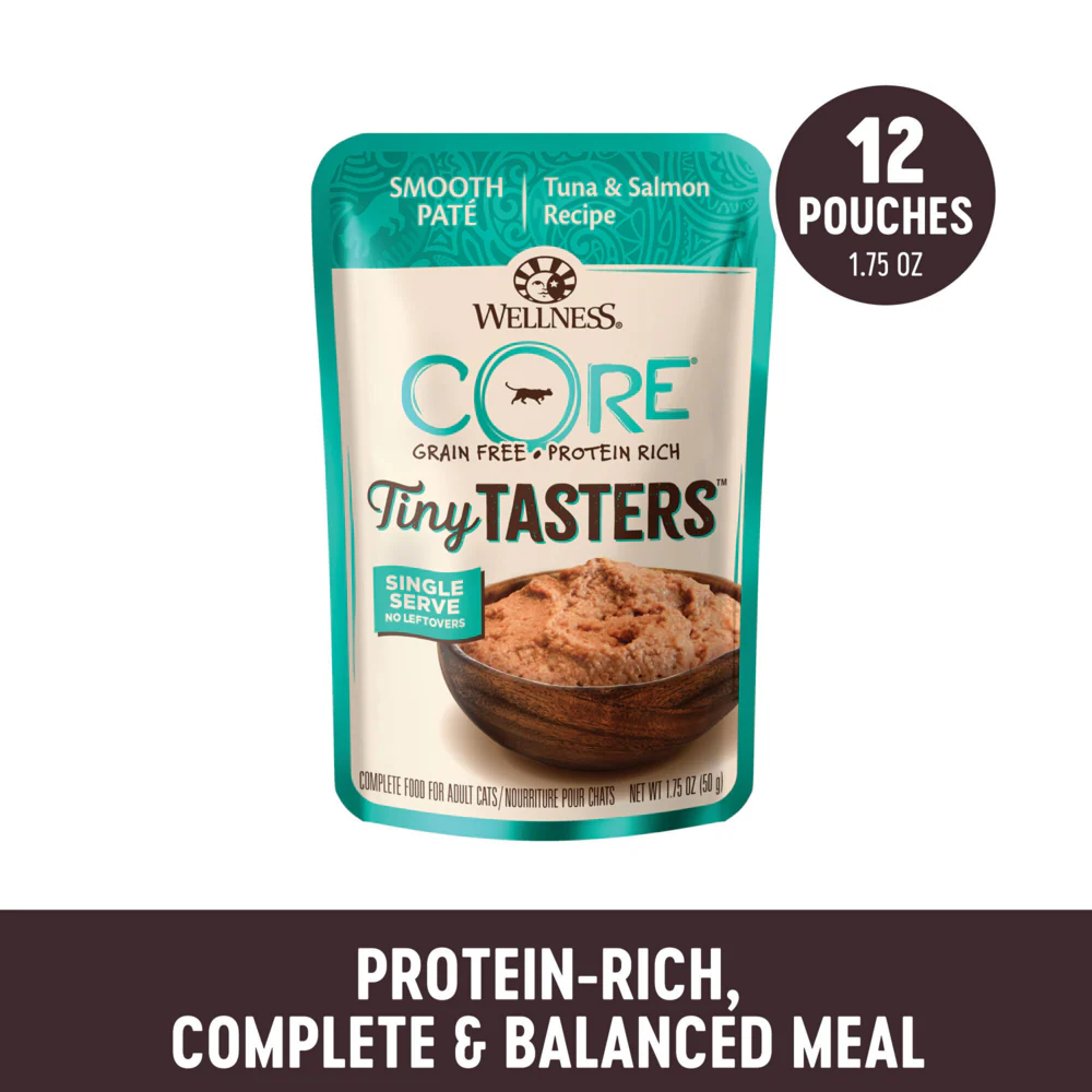 Wellness CORE Tiny Tasters Tuna & Salmon Pate Wet Cat Food - Image 4