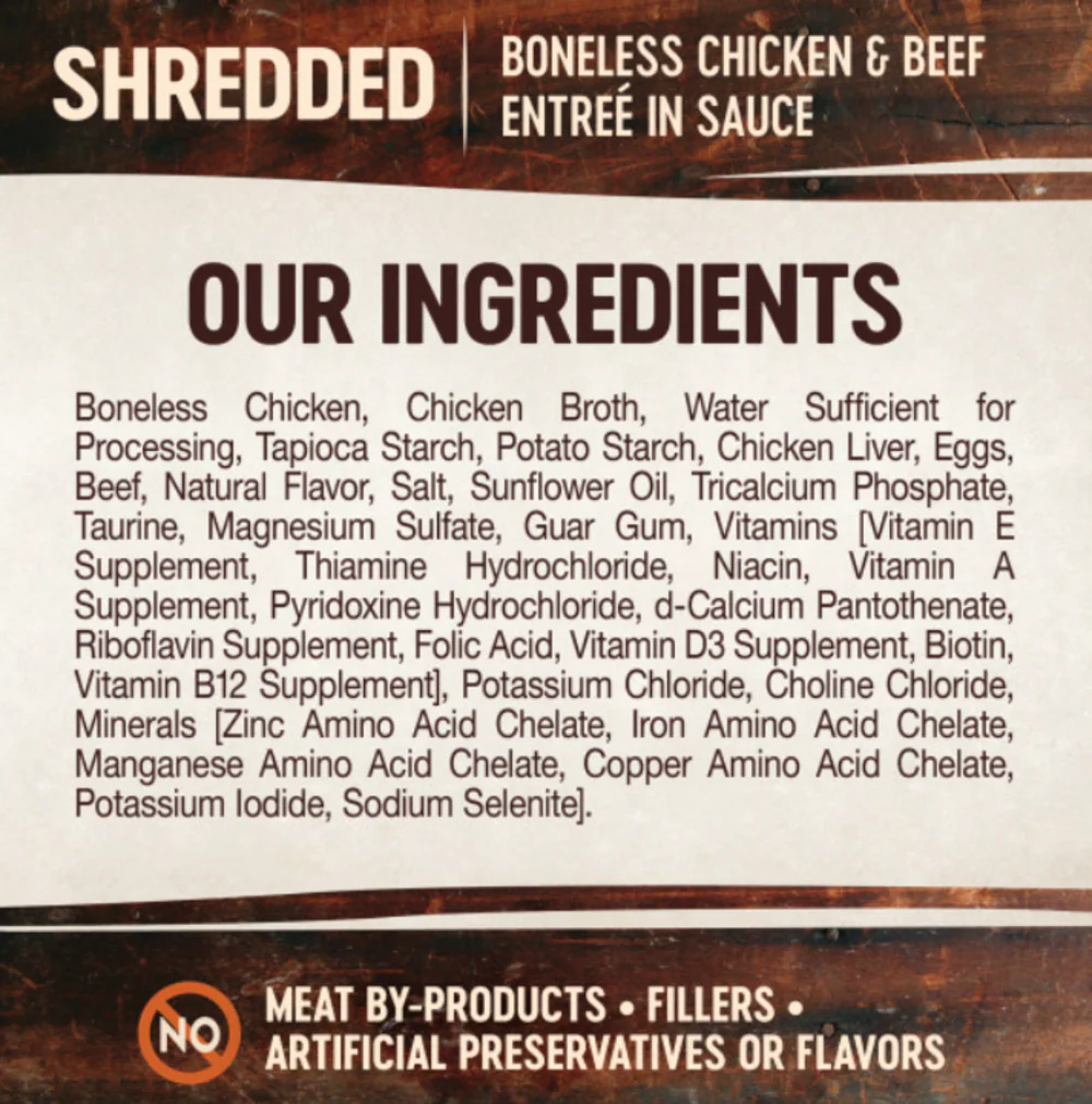 Wellness CORE Signature Selects Grain Free Canned Cat Food, Shredded Chicken & Beef Entree in Sauce - Image 4