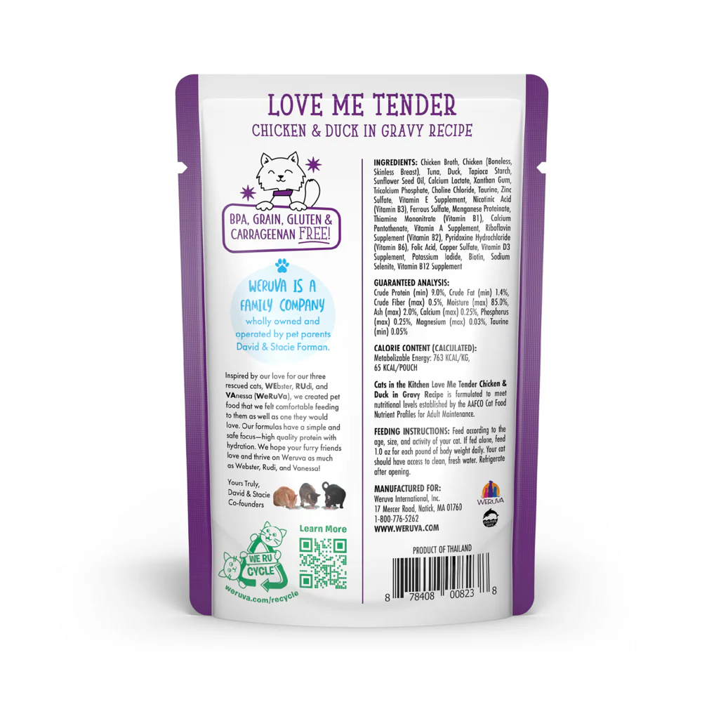 Weruva Cats In the Kitchen Love Me Tender Pouches Wet Cat Food - Image 3