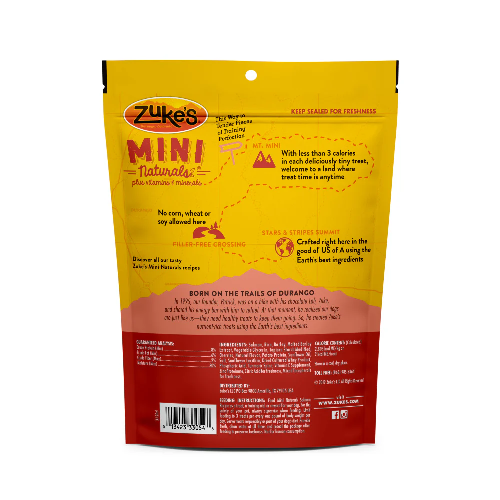 Zukes Salmon Mini Naturals Dog Treats - Image 2